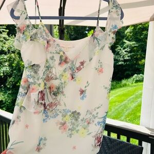 Ted Baker Floral Chiffon Blouse     USA Size 8/10